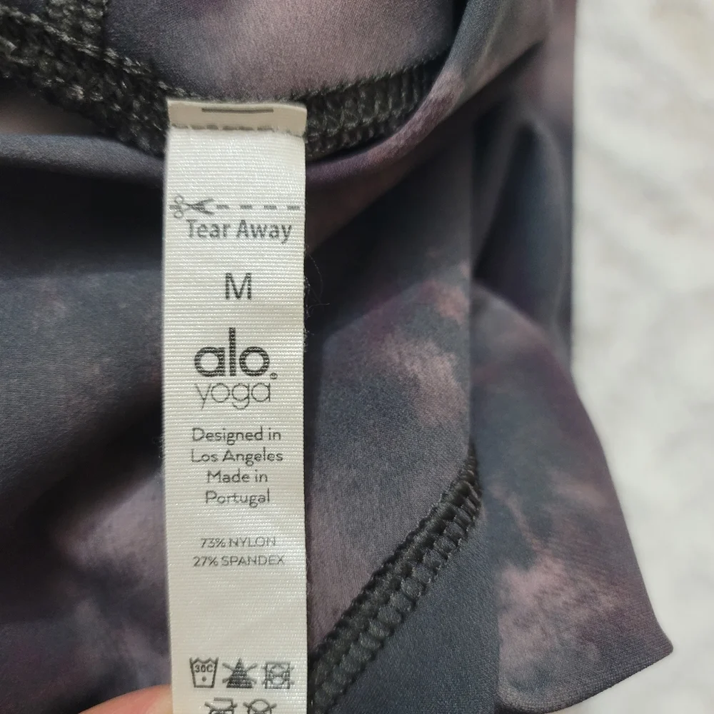 ALO Yoga Solarized High-Rise Tie-Dye Leggings Oxblood Size M